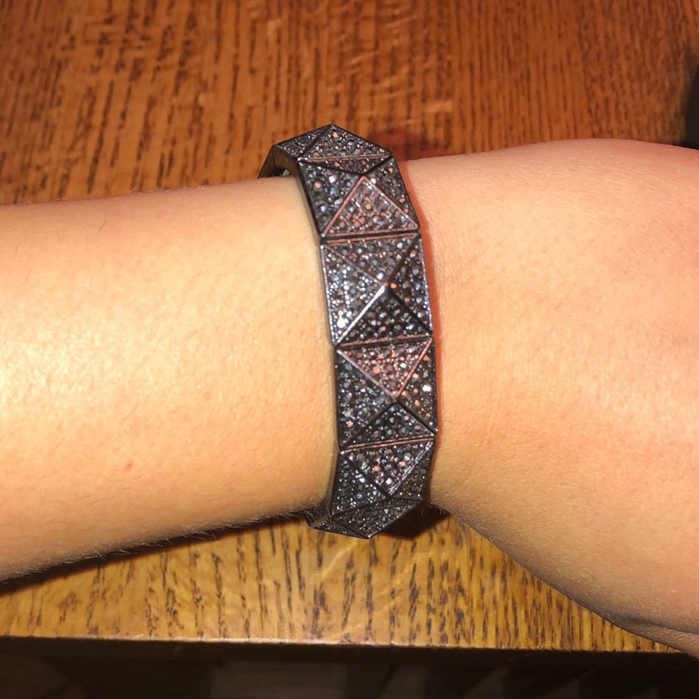 Black rhinestone bracelet
